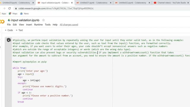 Python -Input Validations -How to avoid security vulnerabilities смотреть онлайн