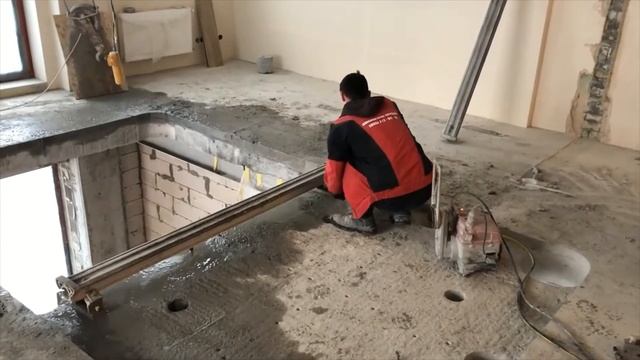 Алмазная резка проема в перекрытии для лестницы смотреть онлайн