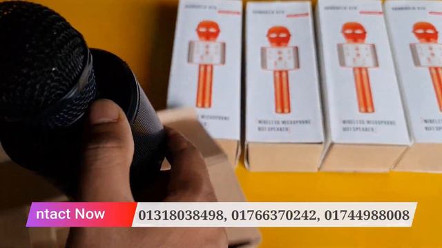 Wireless Microphone HiFi Speaker || WS-858 || Handheld Ktv || Water Prices смотреть онлайн