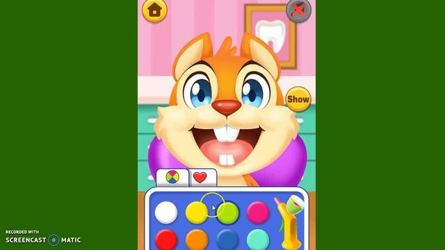 играем в игру чистим зубки с моей сестрой....... смотреть онлайн