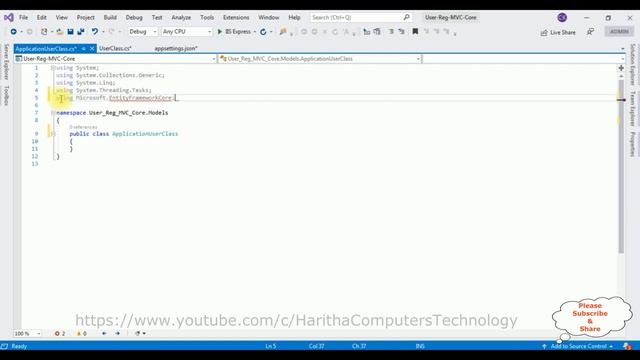 ASP NET Core 3.0 User Registration Form Example MVC Web Application VS2019 смотреть онлайн