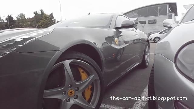 new grey 2011 Ferrari FF at Gohm in Singen смотреть онлайн