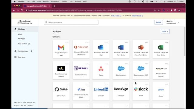 Okta Salesforce Login using Fastpass and SWA смотреть онлайн