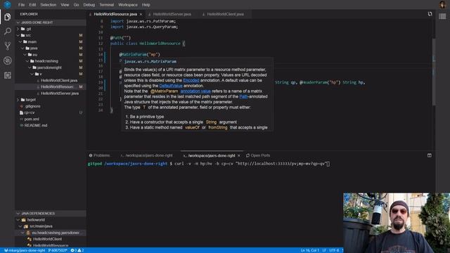JAX-RS Done Right! (VII. - Parameter Basics) - Head Crashing Informatics 13 | JAX-RS Tutorial 07 смотреть онлайн