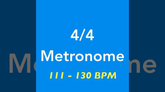 112 BPM Metronome | 4/4 смотреть онлайн