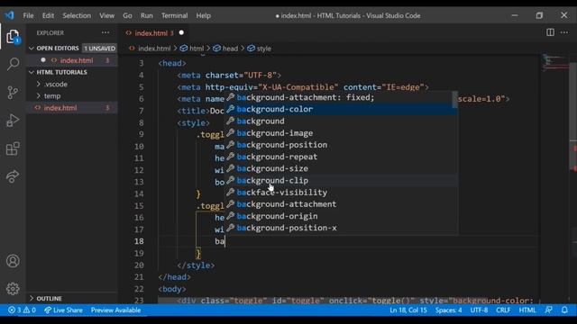 Toggle button in HTML and CSS | Code Along смотреть онлайн