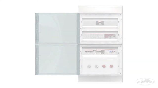 ABB Mistral41W-48M - Бокс встраиваемый на 48 модулей с белой дверцей (1SLM004101A1108) смотреть онлайн