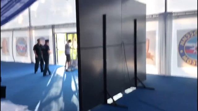 Светодиодный экран Р5 мм. 4х3 метра для учебного центра МЧС. смотреть онлайн