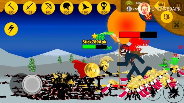 FINAL BOSS VAMPIRE, XIPHOS GOLDEN VS MEGA KING RIDER KAI GIANT | Stick War Legacy Mod | Stick789Apk