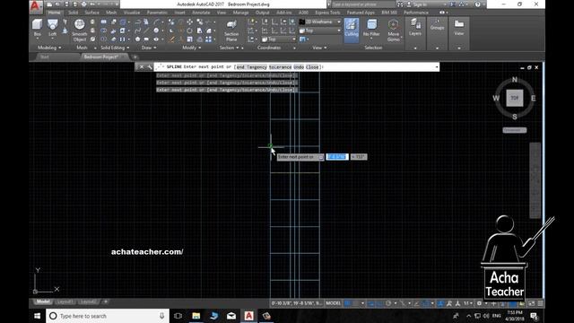 AutoCAD 3D Complete Bedroom | 3D Curtain | Lecture 18 смотреть онлайн