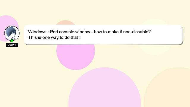 Windows : Perl console window - how to make it non-closable? смотреть онлайн