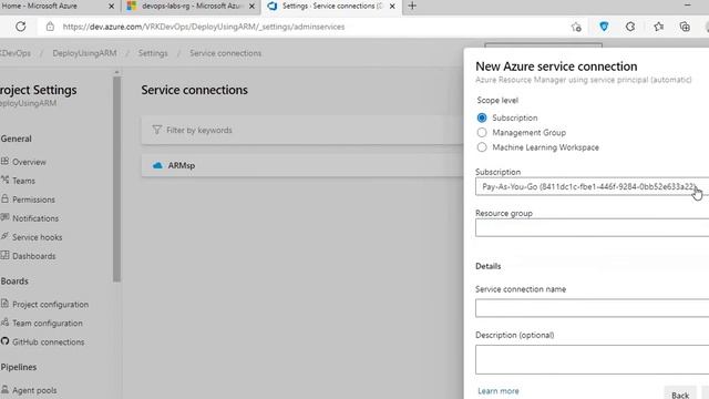 Azure Devops - How to create Service connection смотреть онлайн