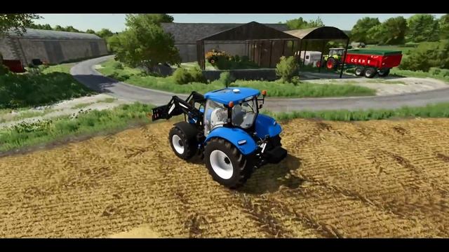 Loading straw bales & Cultivating in United Kingdom - Farming Simulator 22 смотреть онлайн
