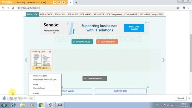 How to Convert PDF to DOC or JPG free 2019 - English and Hindi смотреть онлайн