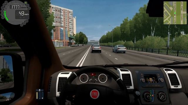 Обзор Машины FIAT DUCATO В Игре City Car Driving.PEGASS Рулит. смотреть онлайн
