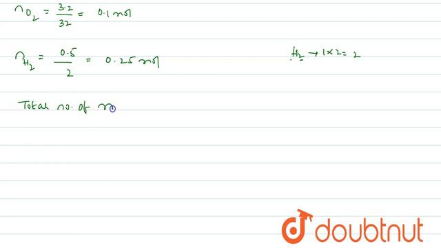 The total pressure of a gaseous mixture of 2.8 g N_(2), 3.2 g O_(2), and 0.5 g H_(2) is 4.5 atm.... смотреть онлайн