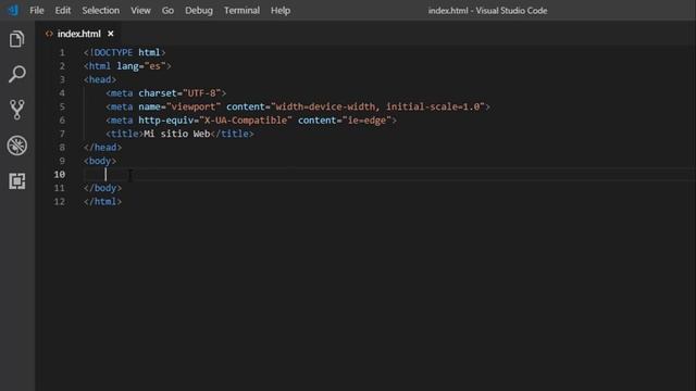Etiquetas básicas HTML- Visual Studio Code como editor de código. смотреть онлайн