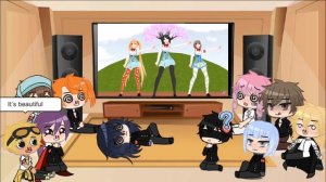 Male rivals react to Ayano dancing | GachaStudio Luna