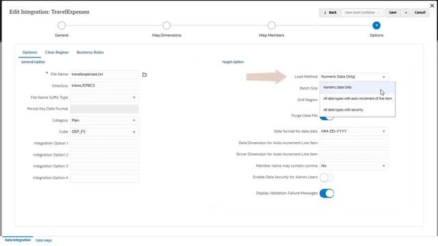 Setting File-Based Data Integration Options and Running Integrations in Cloud EPM Planning смотреть онлайн