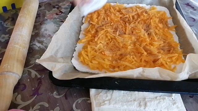 Vlog /Домашний влог. Ооооочень простой рецепт пирога с тыквой.