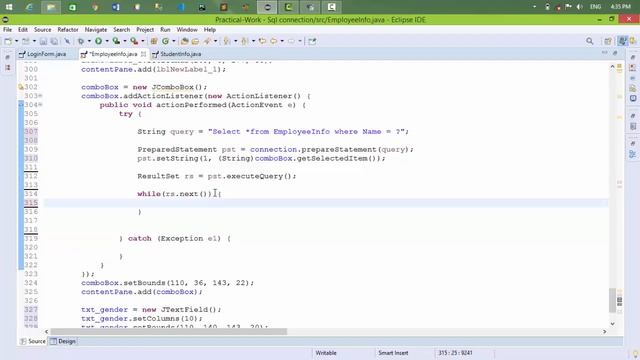 Eclipse JUI #08: Display JComboBox Data into textField смотреть онлайн