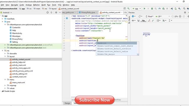 How to work Option Menu Item Click and Open Another Activity In Android Studio by Nilkanth Pawan смотреть онлайн