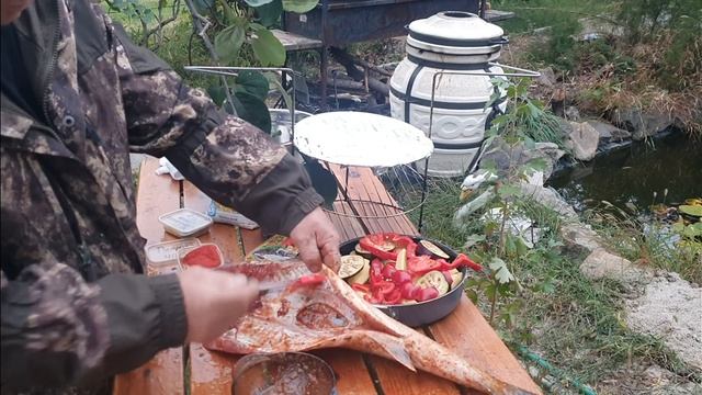 Судак с овощами приготовленный в тандыре смотреть онлайн