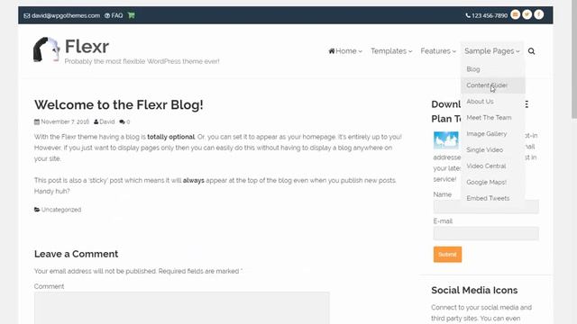 Flexr - Highly Responsive WordPress Theme Built Entirely With CSS Flexbox! смотреть онлайн