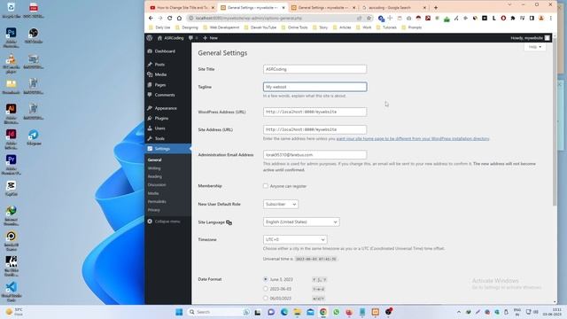 How to Change Site Title and Tagline in WordPress смотреть онлайн
