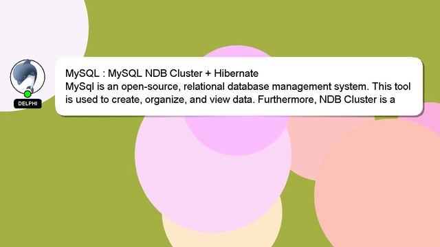 MySQL : MySQL NDB Cluster + Hibernate смотреть онлайн