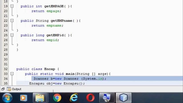 using scanner in program of encapsulation in java смотреть онлайн