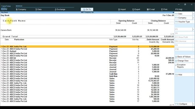 Display or Show Cash and Bank Details in Daybook Report| Tally TDL | Free TDL | in Tally Prime смотреть онлайн