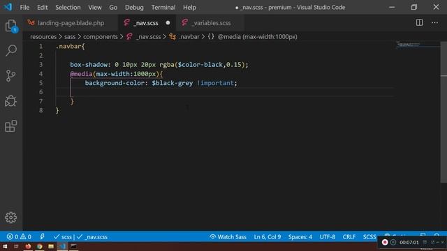 11 Styling The Navbar And Add New Sass Component смотреть онлайн