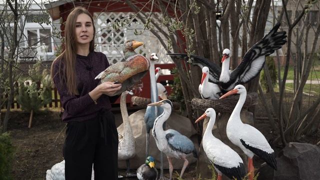 Садовые фигуры птиц для сада и дачи - производство садовых фигур смотреть онлайн