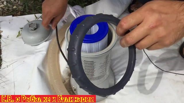 Как заменить фильтр у каркасного бассейна INTEX.  Как заменить и промыть фильтр у бассейна.