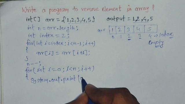 How to Delete An Element From An Array In Java (Hindi) смотреть онлайн