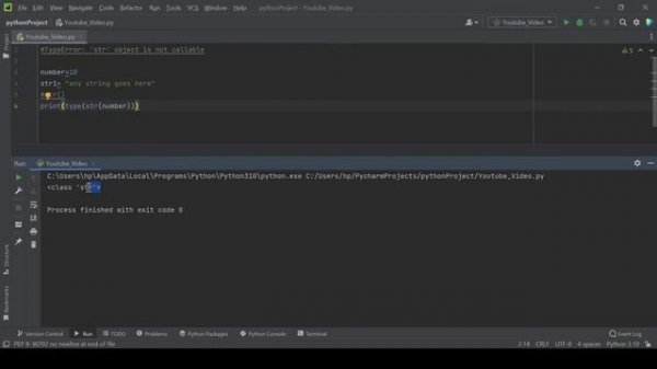 TypeError str object is not callable-Solved