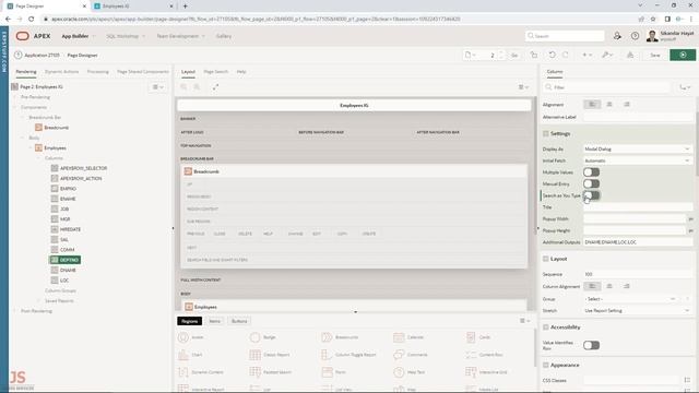 Popup LOV Oracle APEX смотреть онлайн