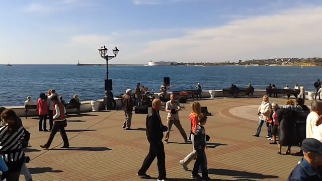 Набережная Севастополя. Песня "Великий Русский Город Севастополь" смотреть онлайн