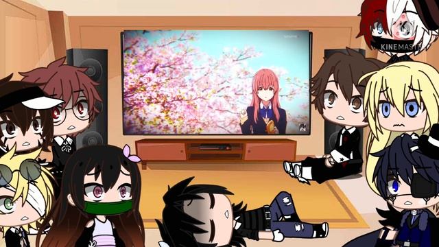 Anime Characters React To Each Other// A Silent Voice// Part 1