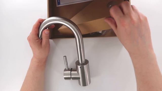 Смеситель для раковины B7532S нержавеющая сталь AquaKratos (без подводки) смотреть онлайн