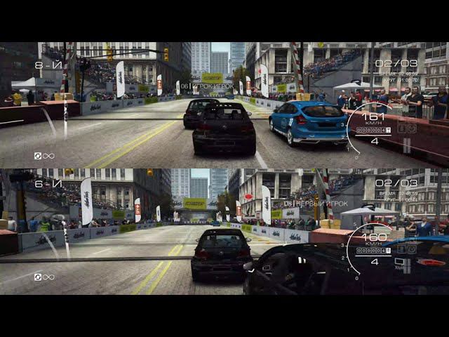 GRID Autosport - 4k -2 игрока - 2 player splitscreen race - pc game - livestream смотреть онлайн