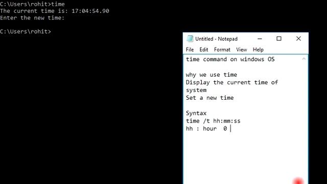 Time command on Windows operating system смотреть онлайн