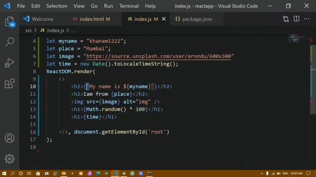 #11. Template Literals in React. смотреть онлайн
