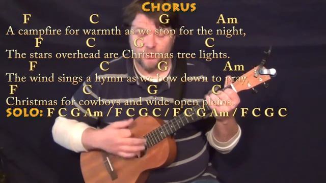 Christmas for Cowboys (John Denver) Bariuke Cover Lesson in C with Chords/Lyrics смотреть онлайн