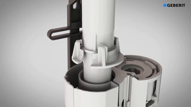 GEBERIT Установка фурнитуры дистанционного смыва TYPE 10 смотреть онлайн