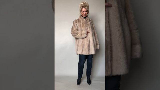 Шуба норка цв.пастель в очень хорошем состоянии купить 18500 ₽ на сайте furprice.ru р.48-50 /11663/ смотреть онлайн