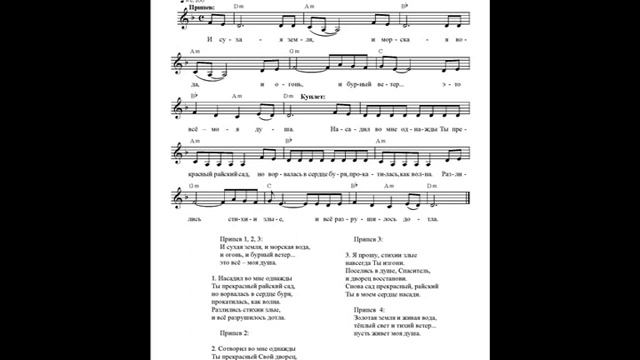 И сухая земля, и морская вода. Ноты (dry land and sea water. Notes) смотреть онлайн
