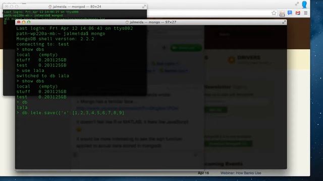 2 - mongodb, the R or Matlab of NOSQL BigData смотреть онлайн