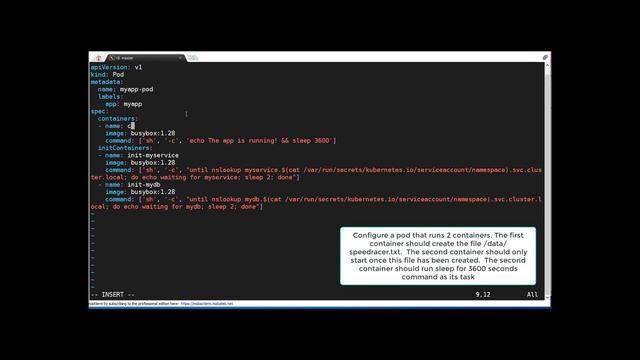 CKA sample test question 2 - create an init pod смотреть онлайн